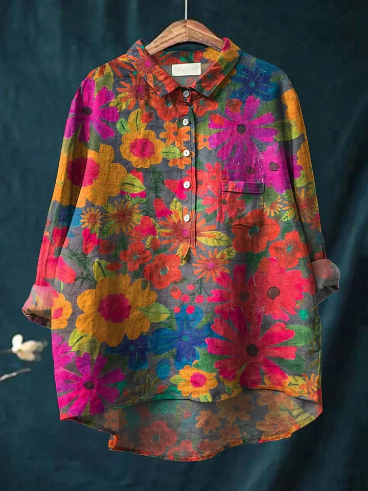 Clara | Playful Plant Art Shirt