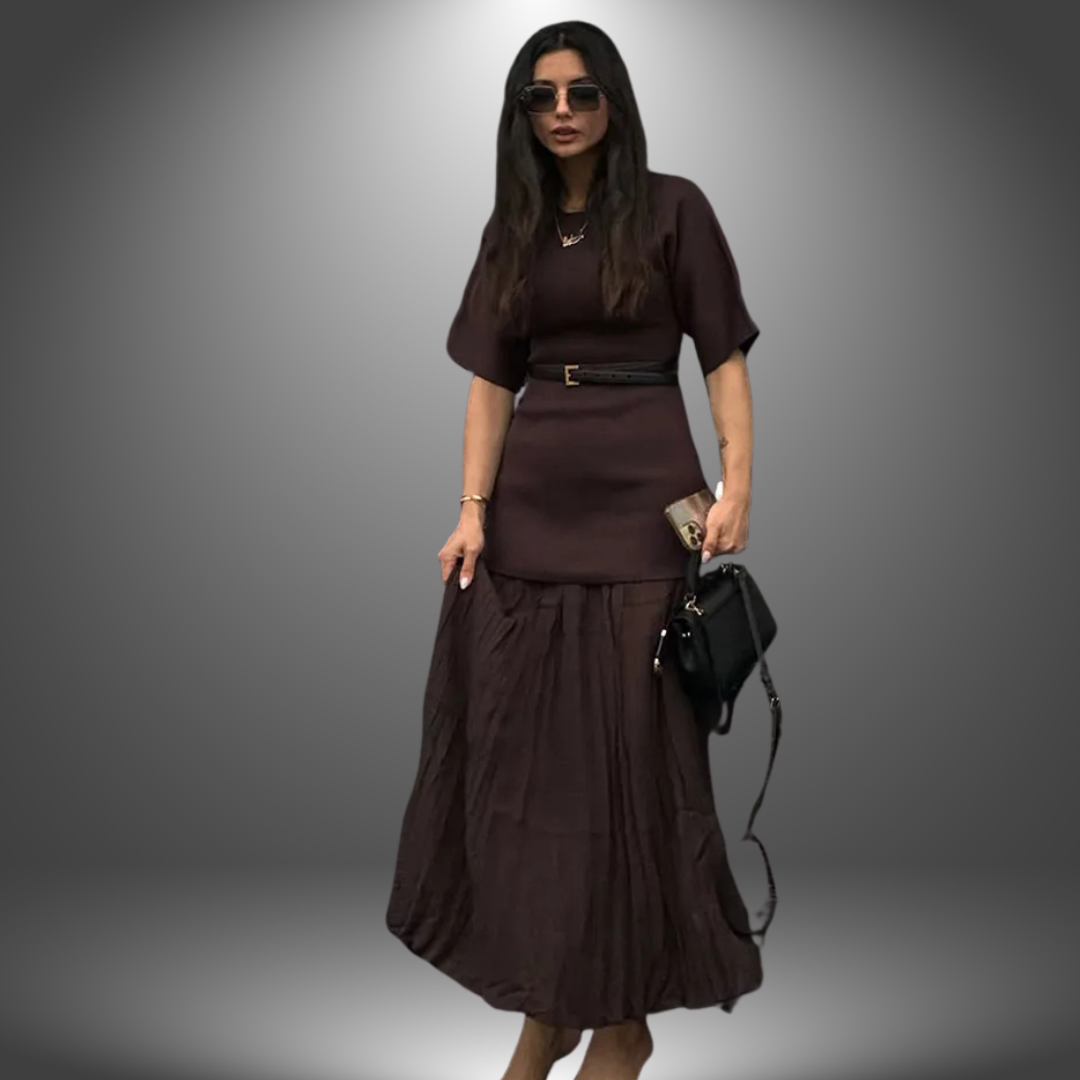 Anabella | Pleated Maxi Dress