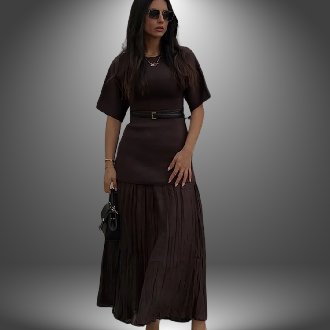 Anabella | Pleated Maxi Dress
