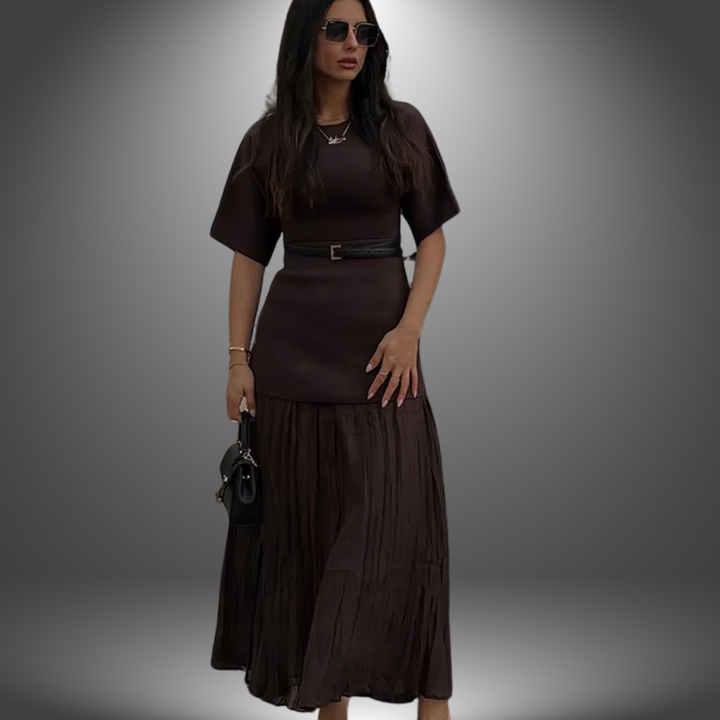 Anabella | Pleated Maxi Dress